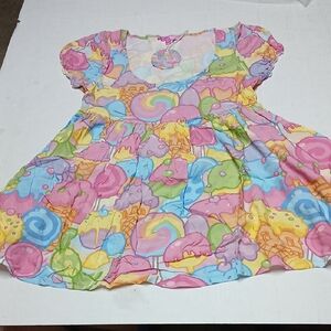 Dolls Kill x Candyland Sugar Rush Babydoll Mini Dress Size M Kawaii Fairy Kei